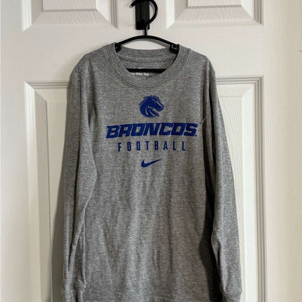 Nike Gray Tee with White Logo